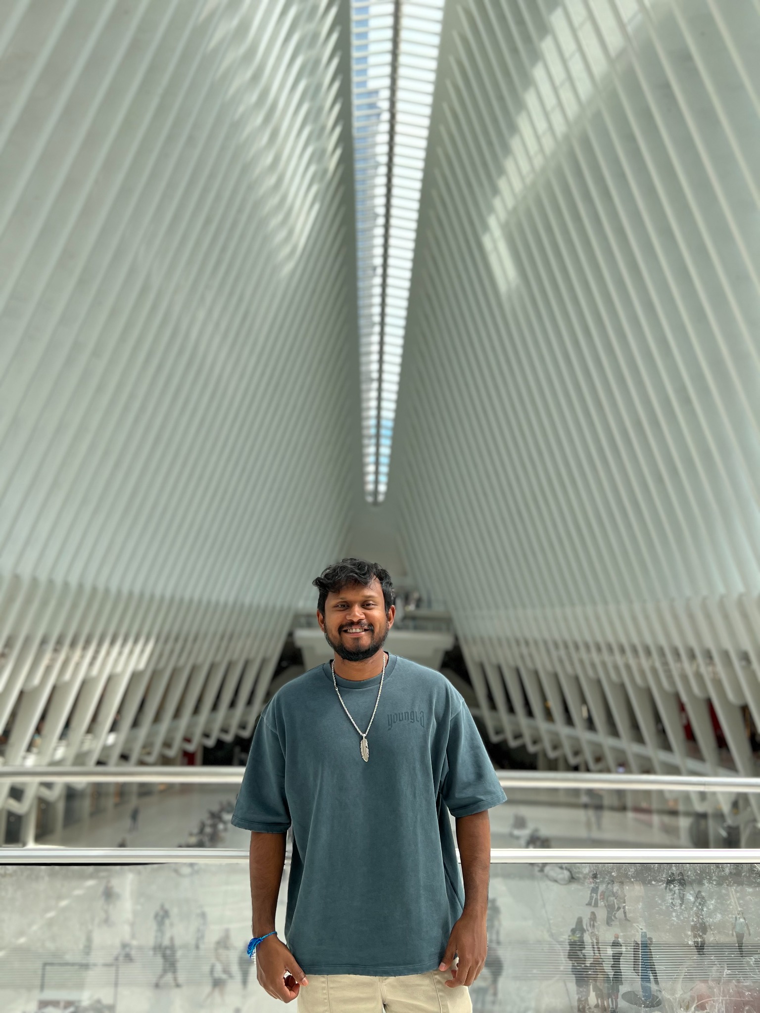 Ripan inside a modern architectural space