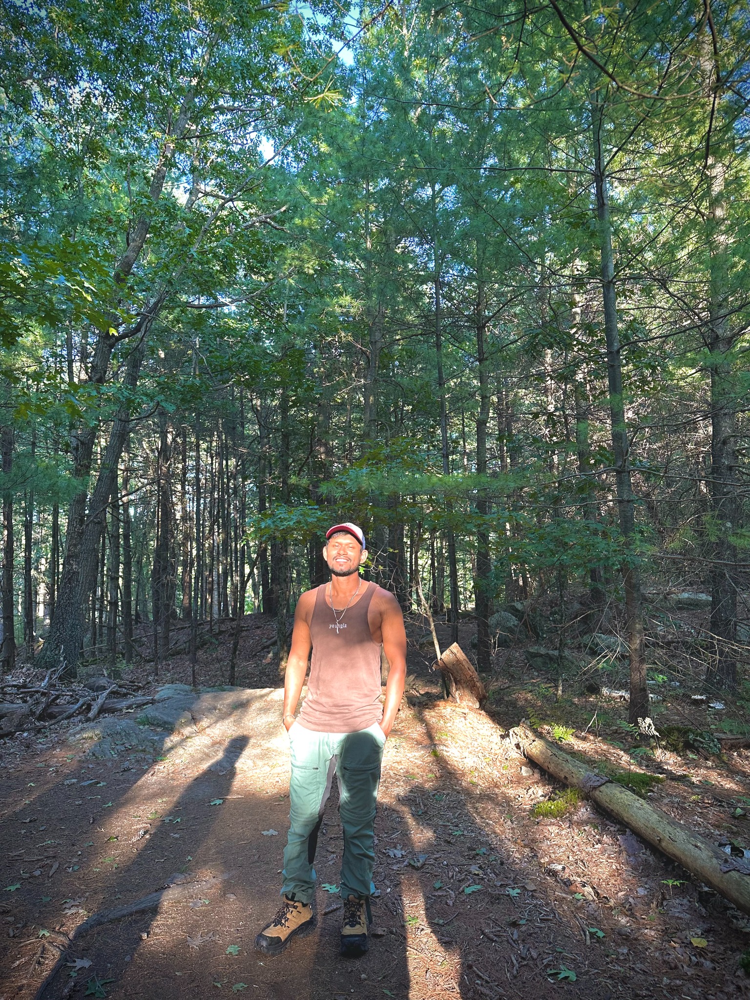 Ripan on a forest trail